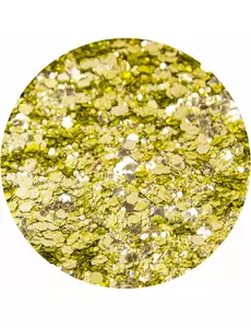 Biologisk nedbrytbar glitter gyllen fallskjerm - Ja ja glitter