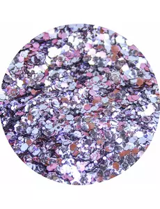 Rosa biologisk nedbrytbart glitter 05:00 - Ja ja glitter
