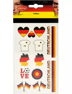 Midlertidige tatoveringer for tyske supportere