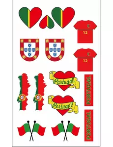 Midlertidige tatoveringer for portugisiske supportere