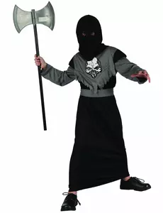 Guttekostyme for bøddel, Størrelse: 10–12 år (130–140 cm)