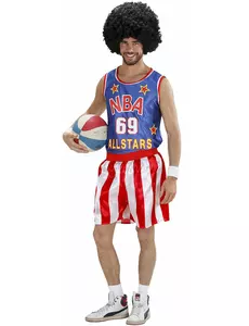 Adult NBA basketball player costume, Size: X-Large