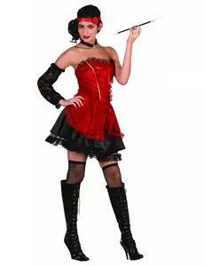 Kabaretkostyme for kvinner, Størrelse: Medium/Large