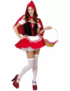 Rødhette-kostyme til kvinner, Størrelse: Medium/Large