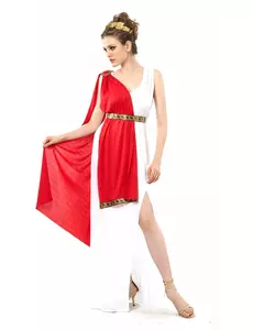 Women's draped Roman goddess costume, Size: Small