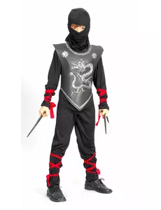 Boys' dragon ninja costume, Size: 7-9 years (120-130 cm)