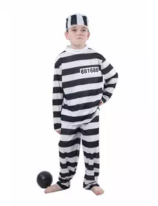 Fangekostyme for barn, Størrelse: 7–9 år (120–130 cm)