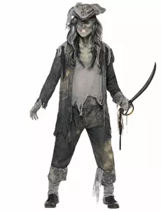Halloween Men's Pirate Ghost Costume, Size: Medium