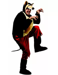 Adult big wolf costume, Size: Large