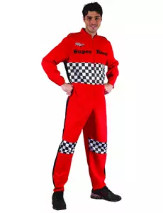 Men's racing driver costume, Size: Large