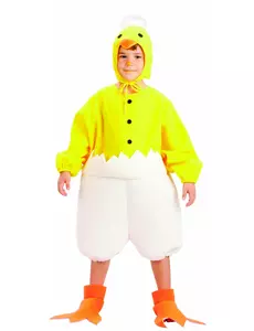 Children's chick costume, Size: 7-9 years (120-130 cm)
