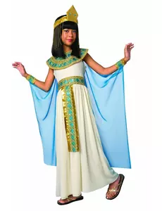 Egyptian queen costume for girls, Size: 5-7 years (128 cm)