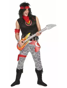 Rockestjernekostyme for menn, Størrelse: Medium