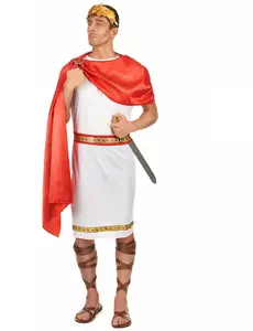 Romersk kostyme med krone for menn, Størrelse: X-Large