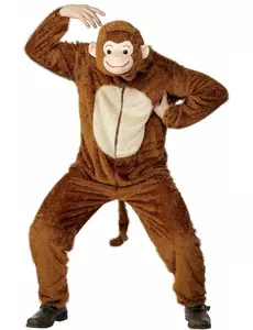 Adult monkey costume, Size: Large