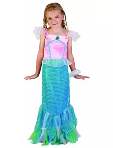 Mermaid costume for girls, Size: 7-9 years (120-130 cm)