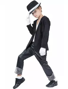 Stilig popstjernekostyme til gutter, Størrelse: 7–9 år (120–130 cm)