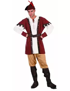 Middelaldersk skogsarbeiderkostyme, Størrelse: Large