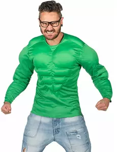 Grønn muskeltrøye for voksne, Størrelse: Large