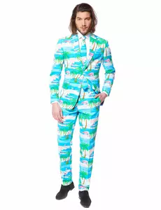 Mr. Flamingo kostyme for menn Opposuits, Størrelse: Medium (EU 48-50)