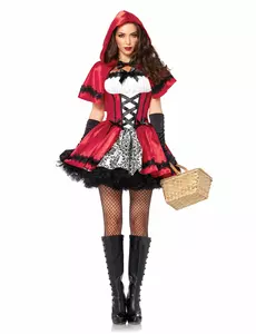 Stilig Rødhette-kostyme til dame, Størrelse: Medium (40-42)