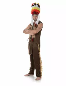 Indian chief costume for men, Size: X-Large