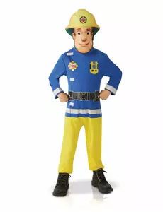 Klassisk Brannmann Sam-kostyme til barn, Størrelse: 3–4 år (90–104 cm)