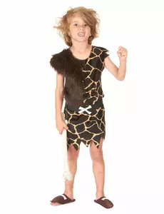 Caveman costume for children, Size: 5-6 years (M)