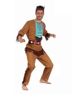 Indisk mønstret kostyme for menn, Størrelse: Large