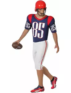 Amerikansk fotballspillerkostyme til menn, Størrelse: Medium/Large
