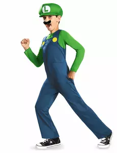 Luigi Costume for Kids, Size: 10-12 years (137 - 149 cm)