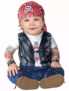 Mini Biker Costume for Baby - Classic, Size: 6-12 months(66-74 cm)