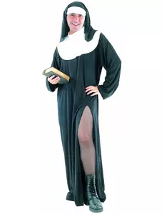 Morsomt nonnekostyme for menn, Størrelse: Large