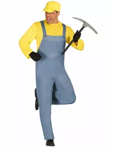 Little yellow creature adult costume, Size: Medium (48-50)