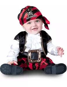 Piratkostyme til baby - Luksus, Størrelse: 12–18 måneder (74–81 cm)
