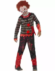 Barnas zombieklovn Halloween-kostyme, Størrelse: 10–12 år (145/158 cm)