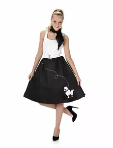 Black 50s costume for women, Size: Medium