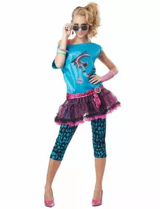 80s disco costume for women, Size: X-Small (36/38)