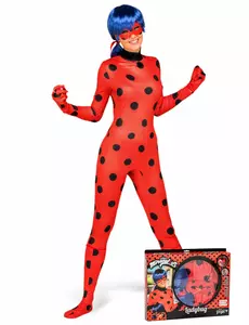 Complete Miraculous Ladybug costume for adults, Size: Medium/Large