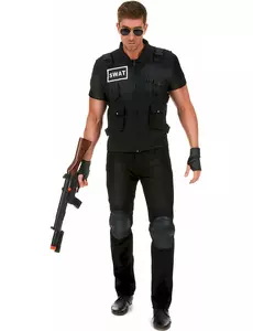 SWAT agent costume for men, Size: X-Large