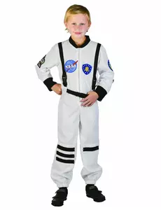 Astronautkostyme til barn, Størrelse: 7–9 år (120–130 cm)