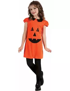 Gresskarlyktkostyme til jenter, Størrelse: 10–12 år (130–140 cm)