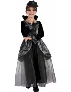 Grevinne av flaggermus-kostyme for jenter, Størrelse: 7–9 år (120–130 cm)