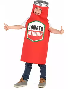 Ketchupkostyme for barn, Størrelse: 7–9 år (M)