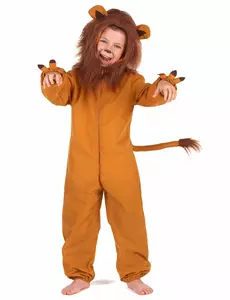 Løvekostyme med polareffekt til barn, Størrelse: 4–6 år (110–120 cm)