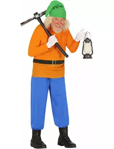 Adult Mine Dwarf Costume, Size: Large