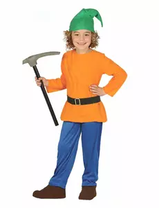 Gruve-dvergkostyme til barn, Størrelse: 10–12 år