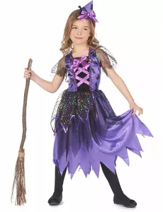 Stardust witch costume for girls, Size: 4-6 years (110-120 cm)