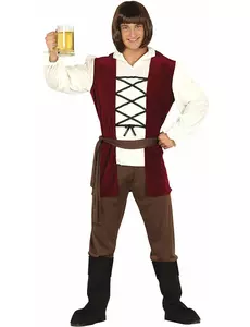 Medieval tavern keeper costume for men, Size: Large (52-54)