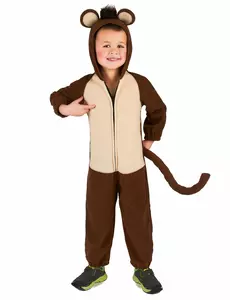 Monkey Costume with Tail for Children, Size: 5-6 years (S)